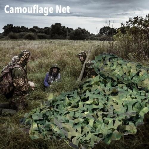 Hunting Camping Sun Shelter Military Camouflage Net Woodland Army Camo Netting Camouflage Net Privacy Protection Mesh Cover Tent