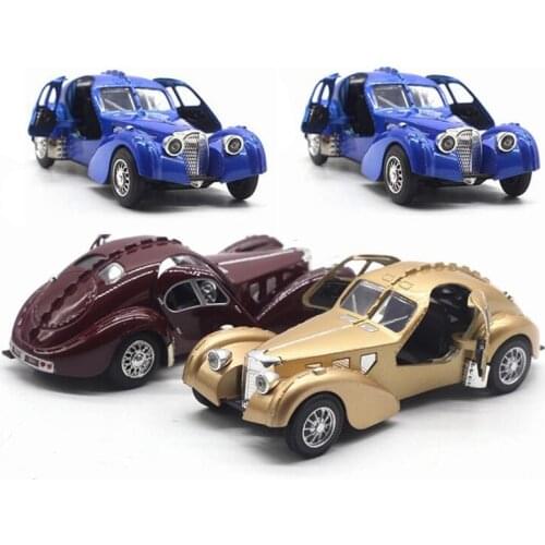 Metal Alloy Diecast 1:28 Scale Bugatti with Battery Light Sound Pull Back Model Vehicle Car Toys for Kids Boys oyuncak