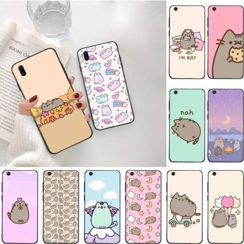 Cute Pusheen cat Phone Case For Vivo Y91c Y17 Y51 Y67 Y55 Y7s Y81S Y19 V17 vivos5