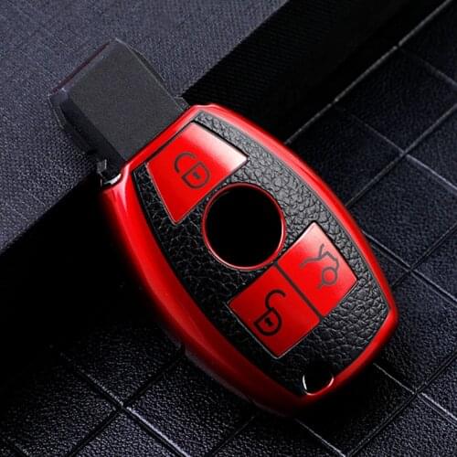 Soft Texture TPU Key Case Cover Protective Shell for Mercedes Benz A B R G Class GLK GLA w204 W251 W463 W176