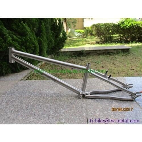 Custom titanium BMX bicycle frame, titanium BMX BIKE FRAME, Hot sale titanium bmx bicycle frame with special dropouts