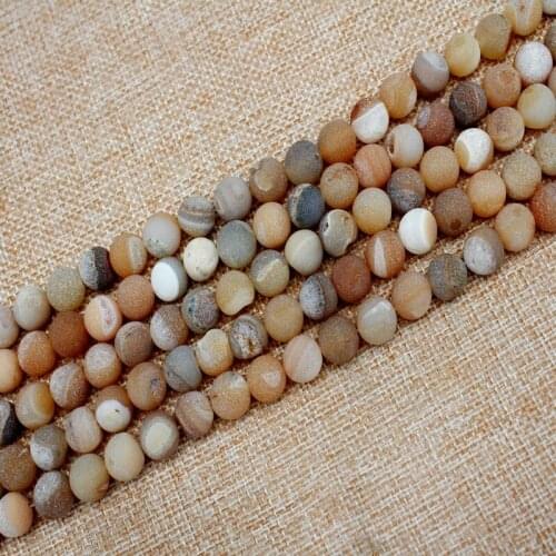 Natural drusy onyx agat eletroplate crystal smile round loose beads 8mm10mm 12MM elegant jewelry making 15inch B1638