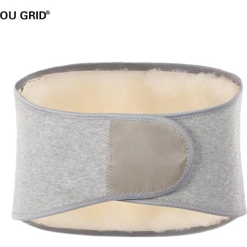 Winter Thicken Thermal Cashmere Waist Binder Lumbar Support Belt for Men Women Rheumatic Back Pain Thermal Brace Abdominal