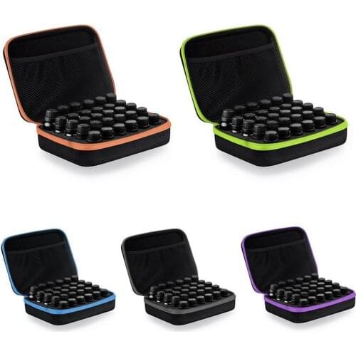 Portable Essential Oil Container 30 Compartments Essential Oil Storage Case Bag Shock-proof Travel Rganizer for 5ML 10ML 15ML
