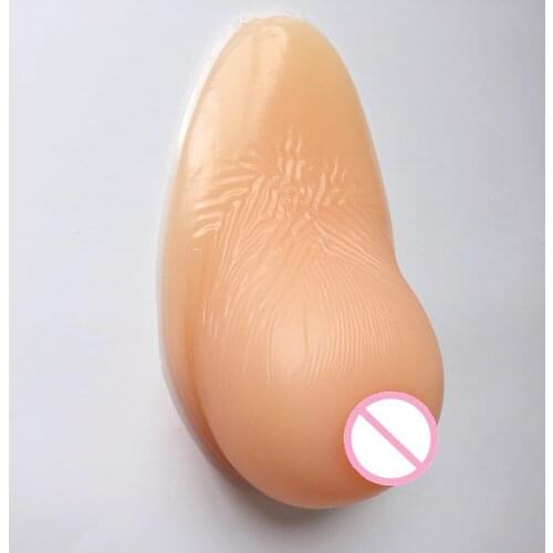 600g/pair B cup Drop Shape Silicone Breast Form False breast Tit Chest Artificial Boob Enhancer Bust Swimwear Pads breasts chest