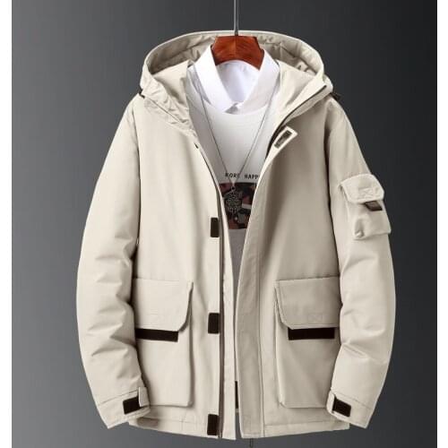 Thick Warm Down Jackets Men Winter Thermal Casual Slim Parkas White Duck Down Coats Doudoune Homme Windbreaker Jacket Overcoat