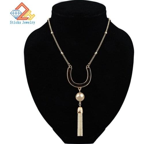 New vintage Boho Long Fringe Tassel Necklaces pendant for Women Bohemian Jewelry collar