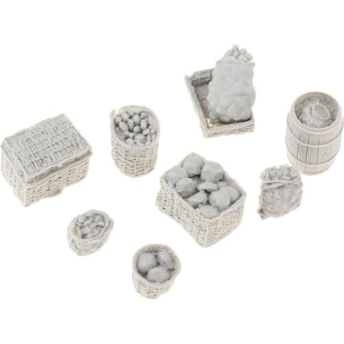 1/35 Resin Unpainted Food Basket Model for Sand Table Armor Landscape Decors