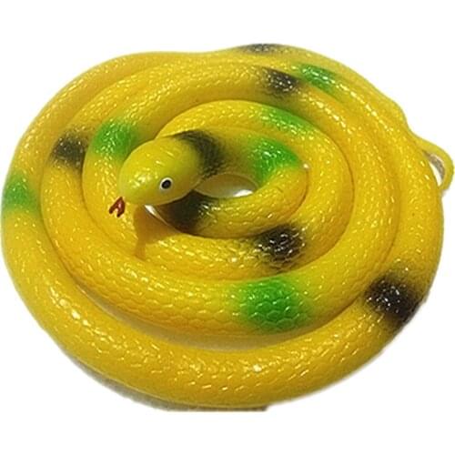 130cm Realistic Plastic Tricky Toy Fake Snakes Garden Props Joke Prank Halloween Horror Toys for Adults PP Plastic Snake Model