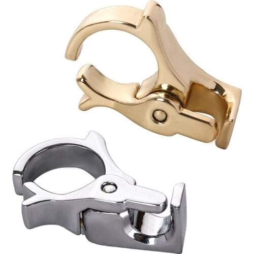 2 Pcs Cigarette Ring Holder Hands Smoking Clip on Rack - Gold & Silver