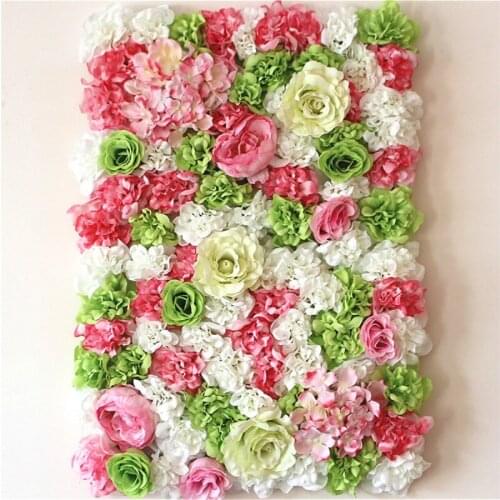 40*60cm Artificial flower wall wedding background decoration silk flower wall Arches Rose peony Window studio decorative floral