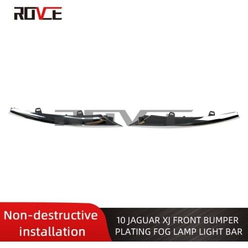 ABS Chrome Front Bumper Fog Lamp Lighting Trim For 2010-2015 Jaguar XJ C2D7570 C2D3571