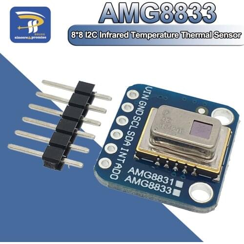 AMG8833 3-5V 8*8 I2C IR Infrared Temperature Thermal Imager Array Camera Imaging 8x8 Sensors Module for Raspberry Pi