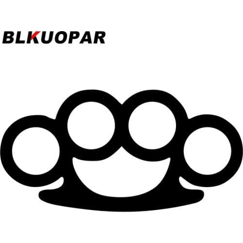 BLKUOPAR for Brass Knuckles V1 Car Stickers Decal JDM FCK Vinyl Truck Vehicle Body Accessories Waterproof Car Styling