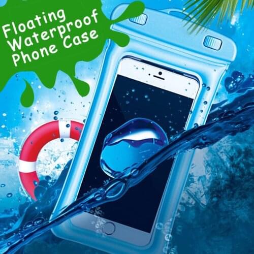 For 4-6.5 Inches Mobile Phone Waterproof Floating Phone Case Underwater Swim Pouch Cover Bag For iPhone 11 12 Pro Xs Max XR 7 8