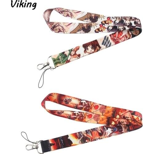 G1873 Anime Lanyard Keychain keys Badge ID Card Mobile Phone Rope Kids Gifts Lanyards ID Badge Holder For Fans
