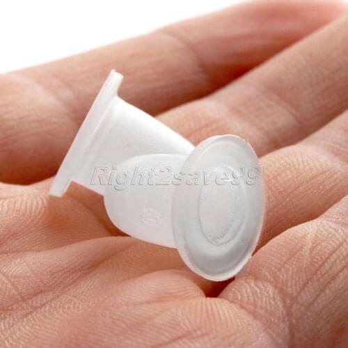 50Pcs Tattoo Ink Cups Small Size Silicone Permanent Makeup Eyebrow Pigment Mini Container Caps Disposable Accessories Supplies