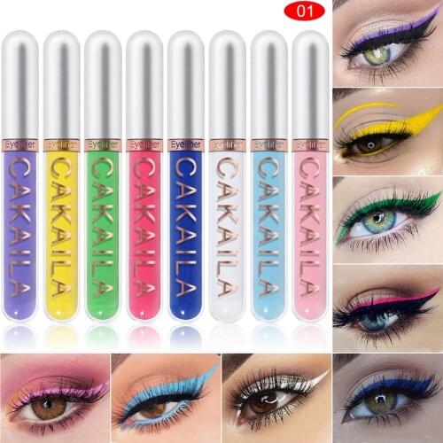 8 Colors/Set Matte Color Eyeliner Kit Makeup Waterproof Colorful Eye Liner Pen Eyes Make up Eyeshadow Cosmetics Eyeliners Set