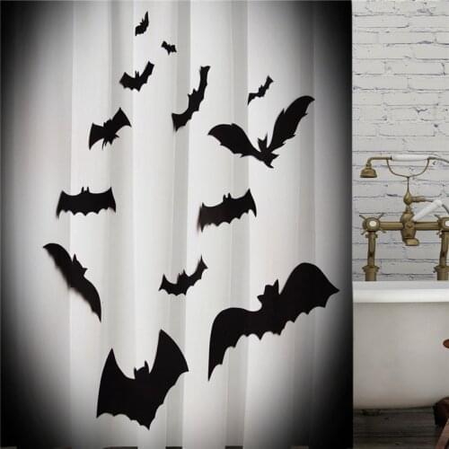 Creative halloween theme mummy cute pumpkin shower curtain windproof bathroom decoration home furnishing