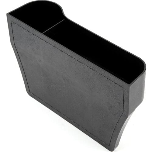 Multi-Purpose Black Car Seat Back Storage Box Crevice Organizer ABS Material Fit The Gap Between Seat And Console Of Most Cars