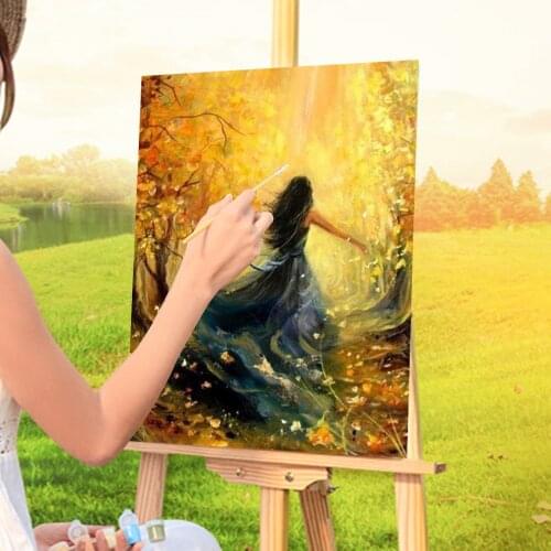 Woman Umbrella DIY Paint By Numbers Kit Acrylic Paints 40*50 Canvas Painting Wall Paintings For Children Wall Handiwork