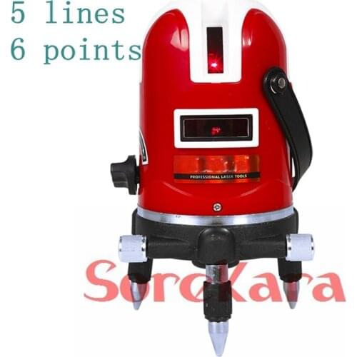 5 Lines 6 Points 360 Degree Rotary Self Leveling Precision Cross Laser Level Kit With Tripod Kit