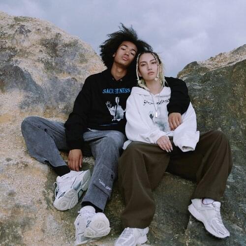 2021 Winter New Style 100% Cotton Printed Mens Hoodies Hong Kong Style Dark Funeral High Street Hip-Hop Hoodies