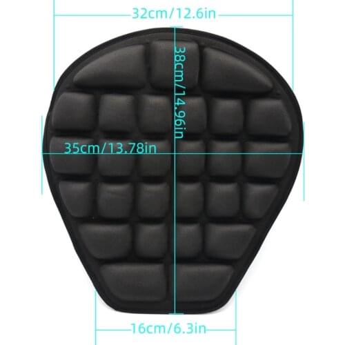 Pressure Relief Ride Seat Practical Cool Cushion Motor Air Seat Pad All Purpose Motorcycle Protective Ride Cover U90C