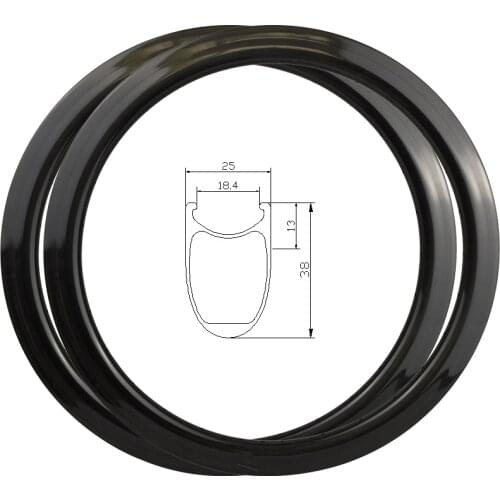Carbon Bmx Rim 24 Inch 38mm Depth 25mm Width Use For Folding Bike Cycling Wheels Clincher Hoop