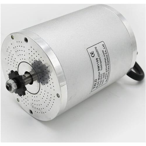 BM1109 MY1020 DC Brushless 48V 1600W 3900RPM High Speed Motor With Controller For E-Bike Kart Motorcycle Scooter Complete Kit