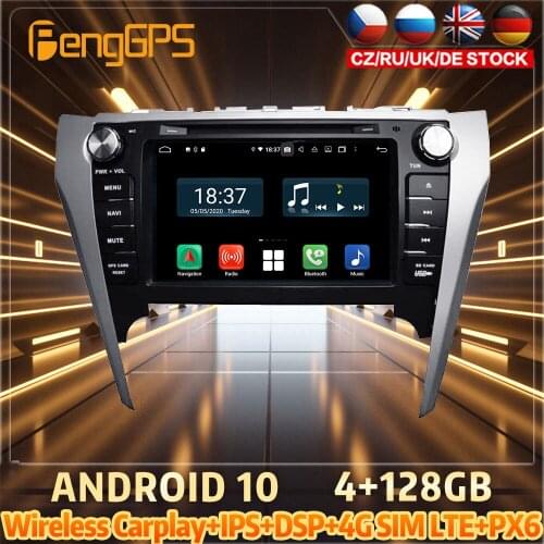 128G Android10 PX6 DSP For TOYOTA Camry 2012 2013 2014 Car DVD GPS Navigation Auto Radio Stereo Multifunction CarPlay HeadUnit