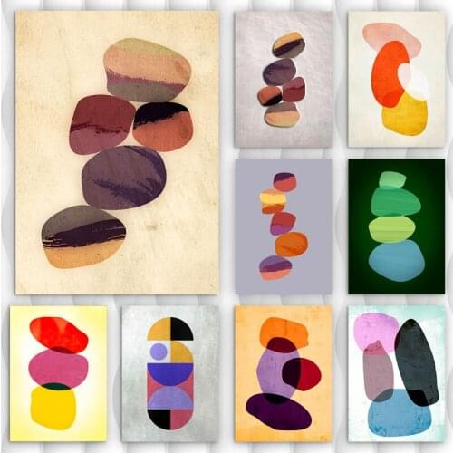 Canvas Painting Ototeman Abstract Posters and Prints Wall Art Picture for Living Room Decor No Frame Bathroom Decor