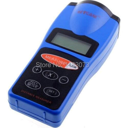 LCD Ultrasonic Distance Measurer CP3008 18M 60ft Digital Ultrasonic Distance Meter Rangefinder Blue Brand New Free Shipping