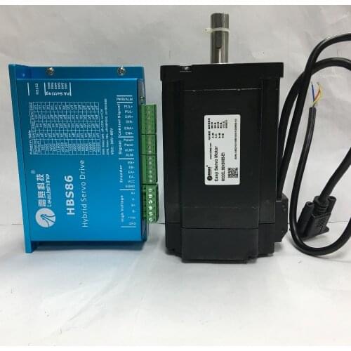 ES-D808(HBS86)andES-M23480(86HSM85-E1) Leadshine easy servo hybrid servo drive and motor for CNC router cnc cutting machine