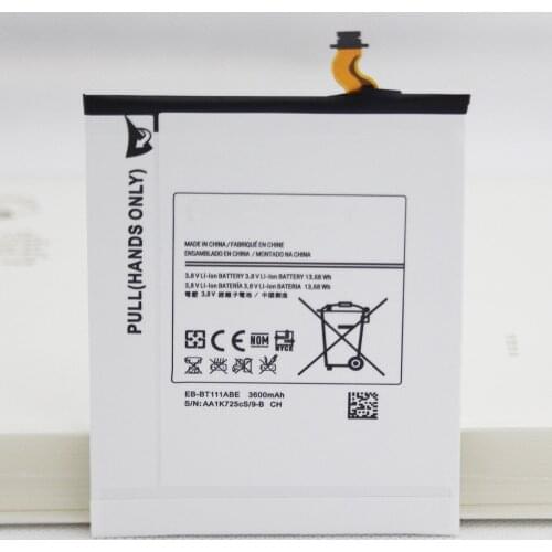 ISUNOO 10pcs/lot 3600mah Tablet Battery EB-BT111ABE For Samsung SM-T110 SM-T111 T116 EB BT111ABE Authentic Tab Battery with Gift