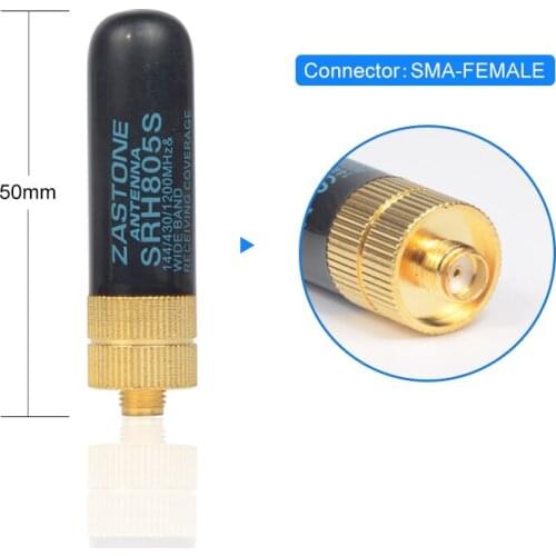 5cm Short Antenna Aerial UHF/VHF Accessories SRH805S For Baofeng Walkie Talkie GT-3 UV-5R 5RE 5RE Plus Zastone V8 CB Radio