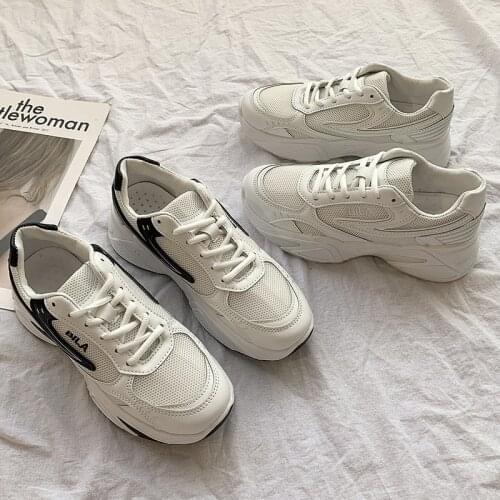 Casual Sneakers Dad Shoes Womens Trendy 2021 New Thick Bottom Breathable Running Shoes