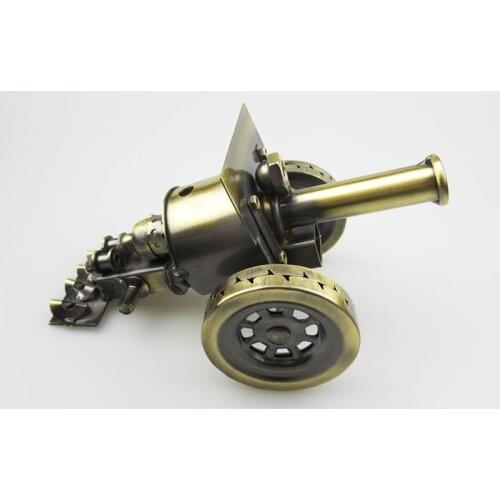 Cool ! European metal cannon model restore ancient ways wrought iron handicraft furnishing articles classmate a birthday present