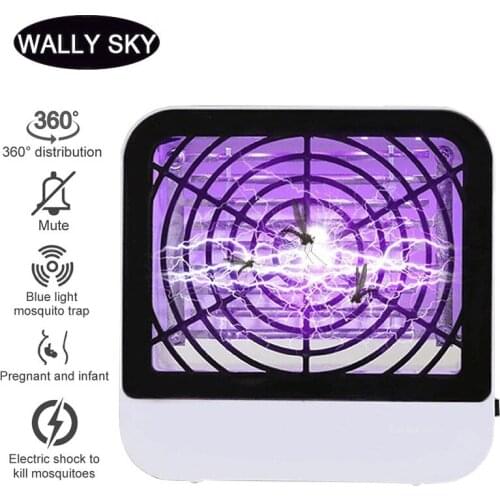 LED Mosquito Killer Lamp USB Anti Mosquito Electric Bug Zapper Mute Mosquito Repellent killer Lamp For Outdoor Bedroom Trap Lamp