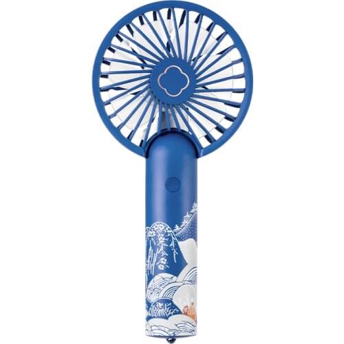 Mini Portable Summer Cooling Fan Chinese Retro Painting Style Wireless Ourdoor Air Cooler Strong Wind Powerful Ventilator