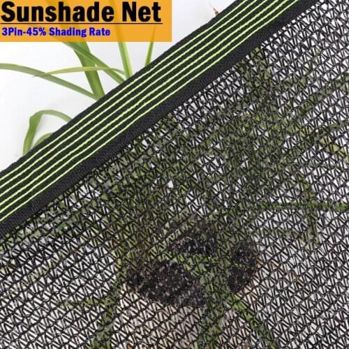 Customize 3 Pin Black Sunshade Net Garden Succulent Plant Shelter Greenhouse Shade Cover Outdoor Swimming Pool Sun Shade Nets