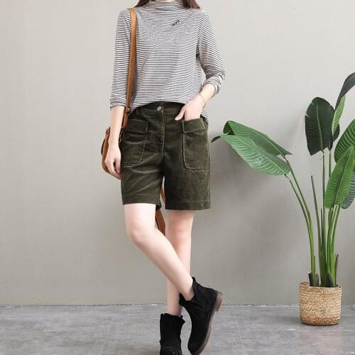 NINIBEIBEI Women's Corduroy Trousers