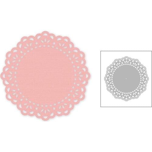 2020 New Round Pattern Lace Embossing Metal Cutting Dies For Decoration Album Greeting Card Paper Scrapbooking Making No Stamps