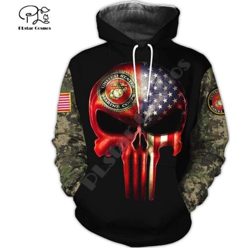 PLstar Cosmos USMC Marine Corps 3D Printed 2021 New Fashion Hoodies Sweatshirts Zip Hooded For Man/Woman Casual Streetwear U10