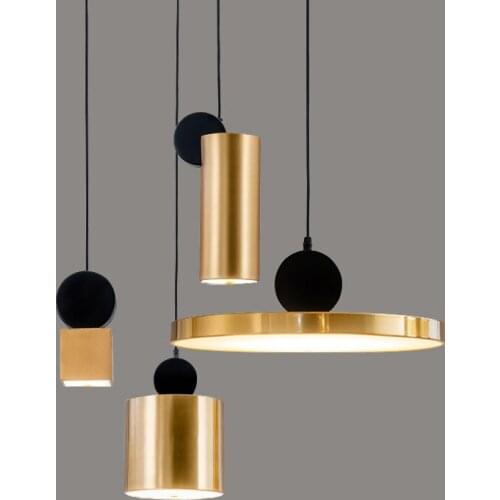 Post-modern Gold Living Room Pendant Lights Bedroom Home Decor Kitchen Hanging Lamps Bar Cafe Dining Room Modern Light Fixtures