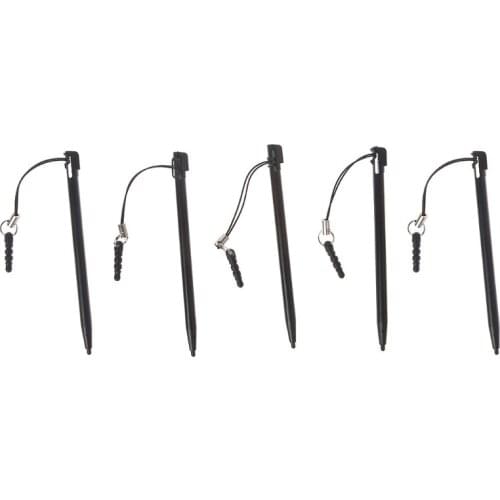 H05A Resistive Touch Screen Stylus Hard Tip Pen With Dust Plug Rope For POS PDA MP5