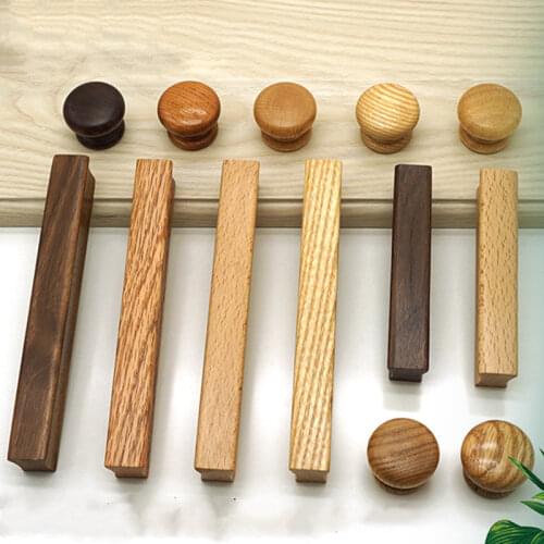 Solid wood Wardrobe Furniture Handles Dresser desk drawer Pulls kitchen Cabinet Knob and handles Cupboard Hardware Accessory