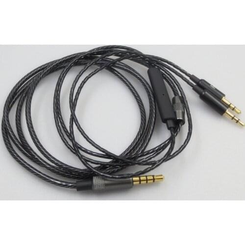 Replacement Headphone Cable with MIC Volume Control for Sol Republic Master Tracks HD V8 V10 V12 X3 Audio Cable 3.5mm to 2.5mm