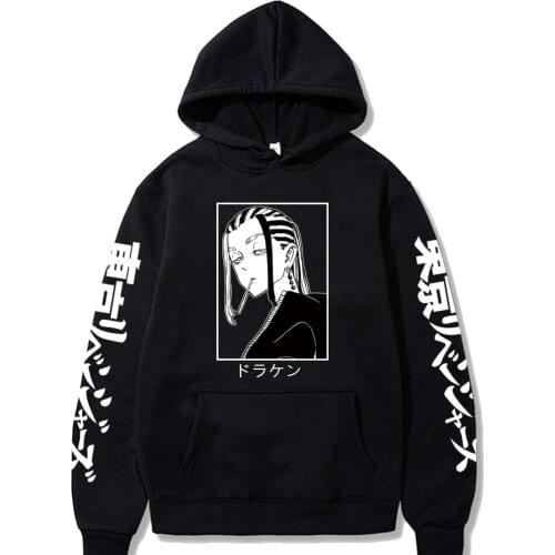 2021 Anime Tokyo Revengers Printed Hoodie Unisex Funny Baji Keisuke Long Sleeve Hip Hop Sweatshirt