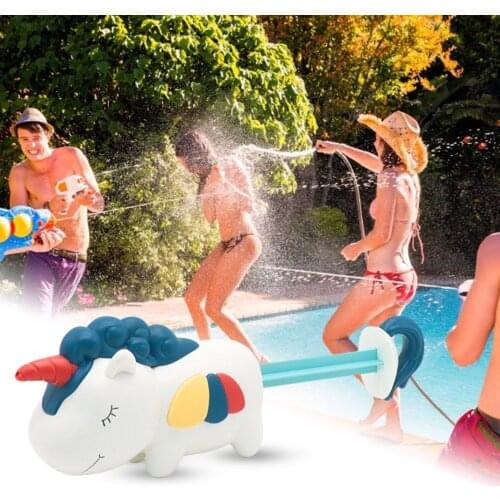 Water spray gun water gun animal shape light outdoor water spray gun unicorn water spray toy swimming pool beach toy new #W